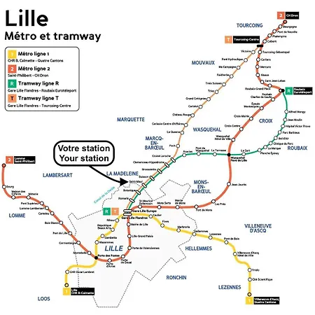 Апартаменты En Baroeul - Beautiful And Bright Apartment! Марк-ан-Барёль